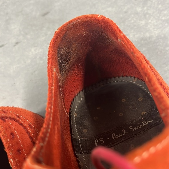 USED Paul Smith orange suede dip-dyed brogues Size 7 UK - Picture 12 of 16